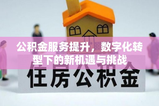 祁县公积金服务提升，数字化转型下的新机遇与挑战